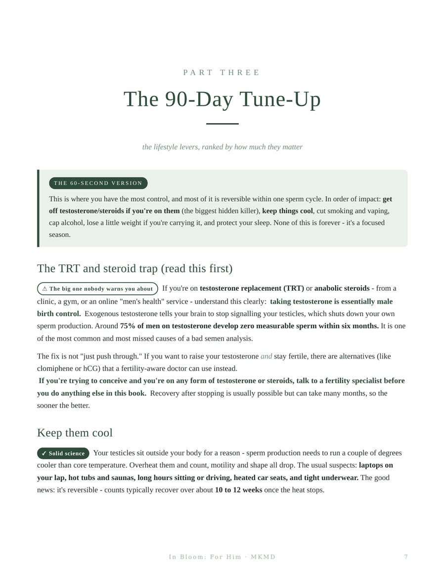 In Bloom For Him, page 7: The 90-Day Tune-Up