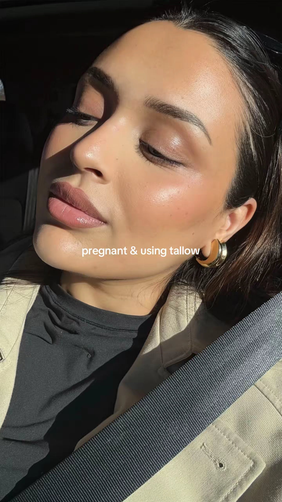 Pregnant and using tallow — clear, glowing skin