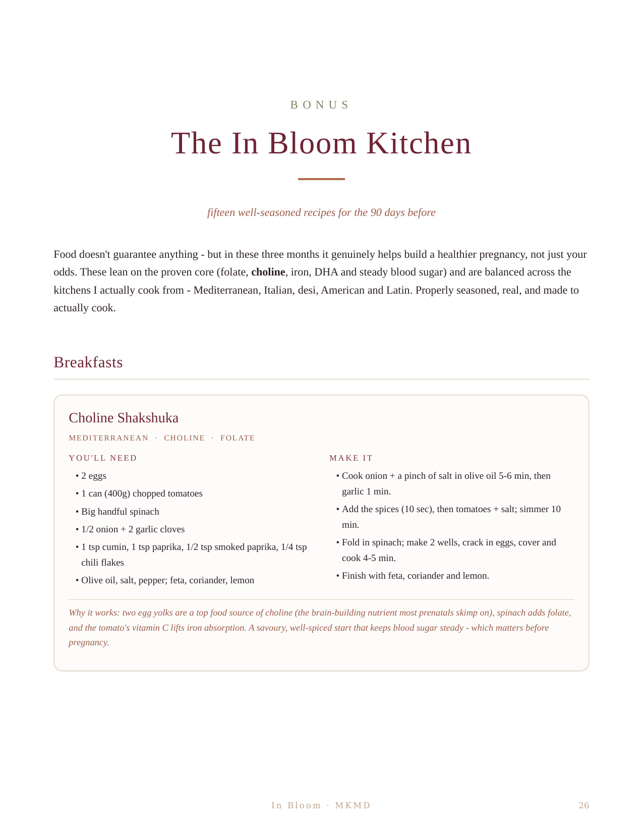 In Bloom: A Fertility & Preconception Guide