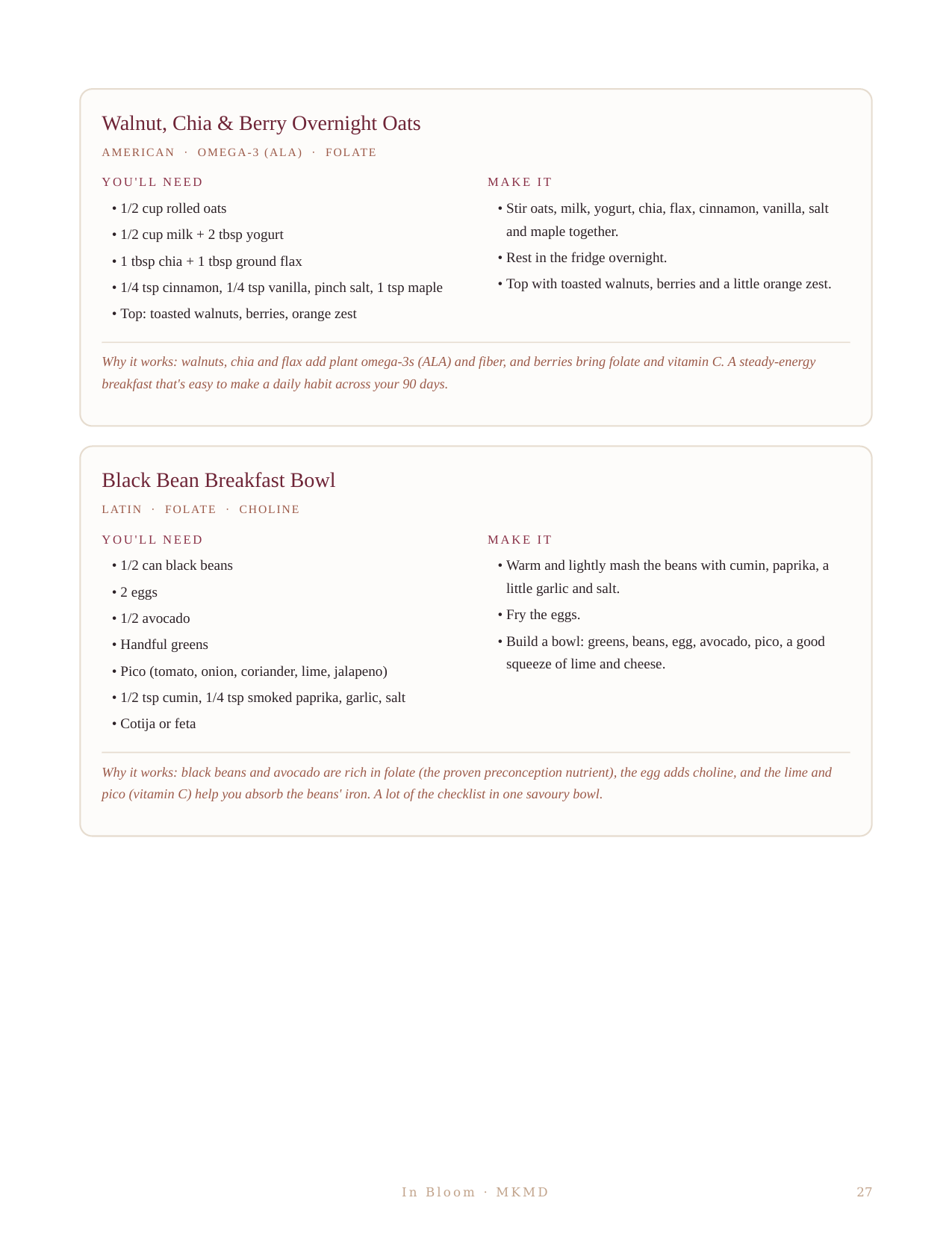 In Bloom: A Fertility & Preconception Guide