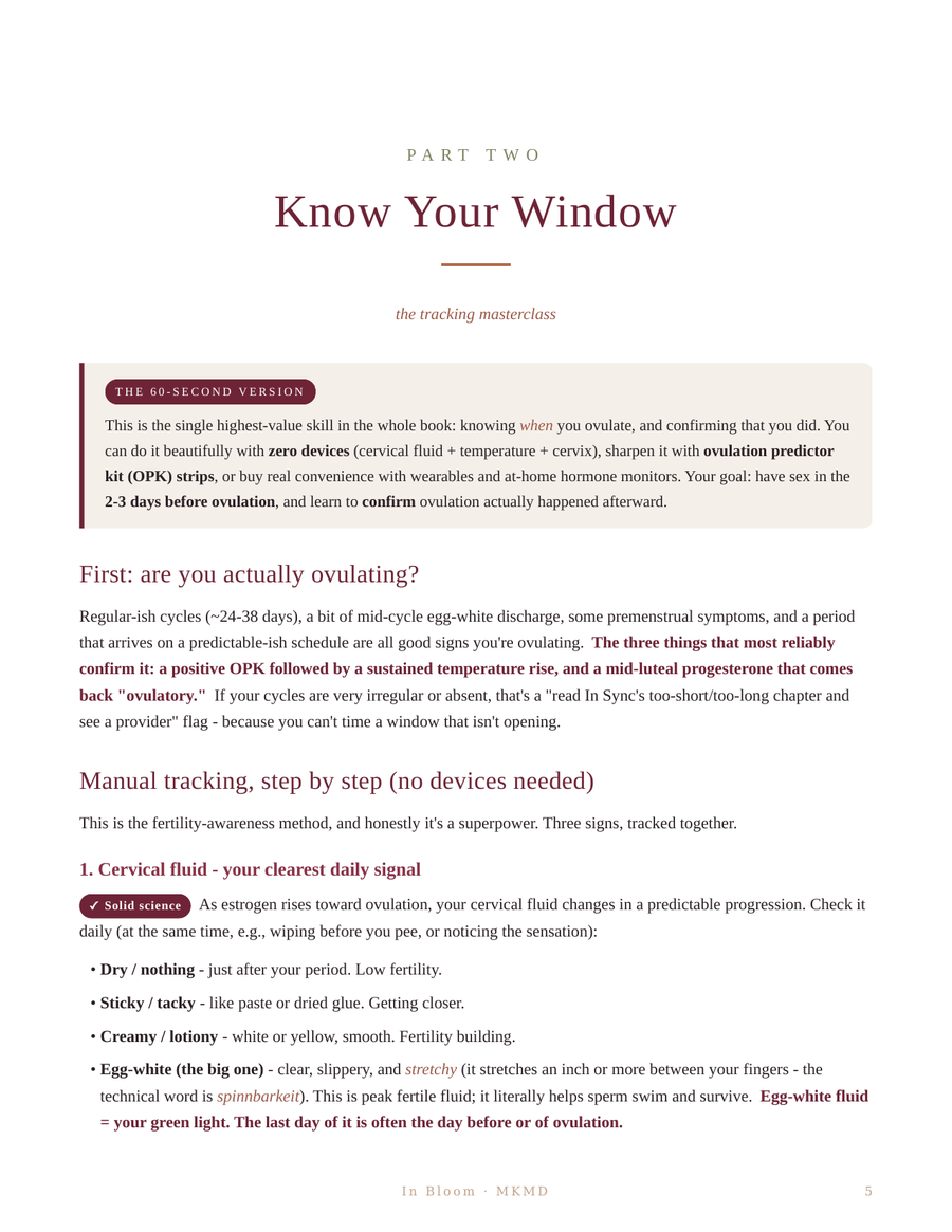 In Bloom, page 5: Know Your Window