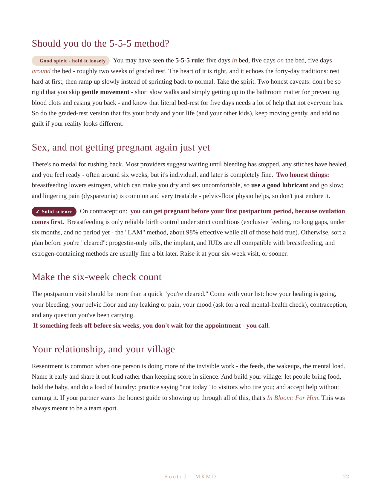 Rooted: A Fourth Trimester Guide