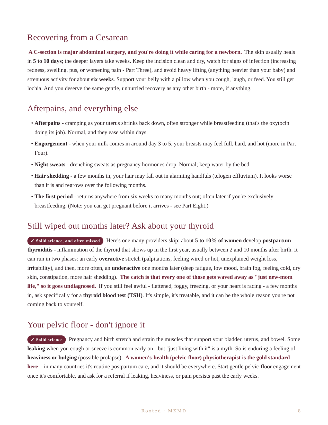 Rooted: A Fourth Trimester Guide