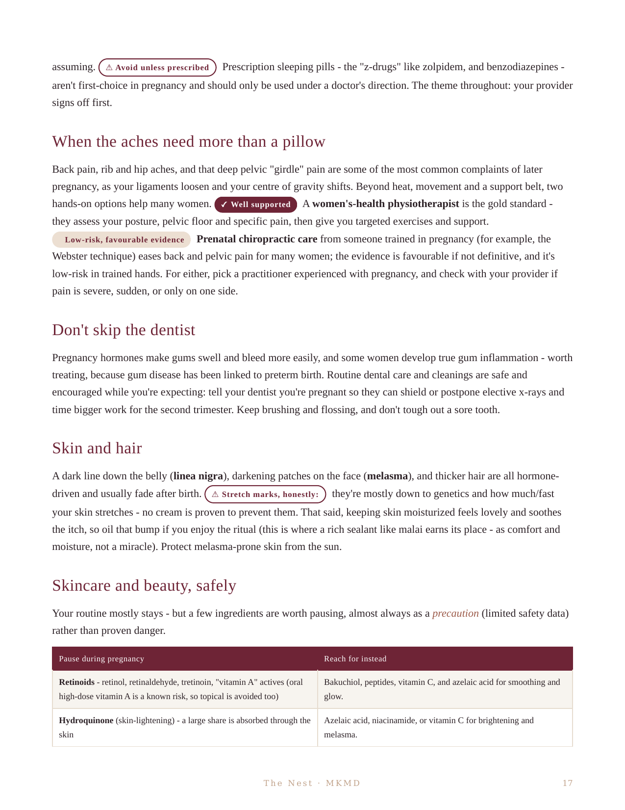 The Nest: A Pregnancy Guide